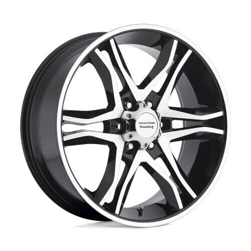AR893 MAINLINE American Racing 18X8.5 6X5.5 12mm GLOSS BLACK MACHINED - AR89388568312