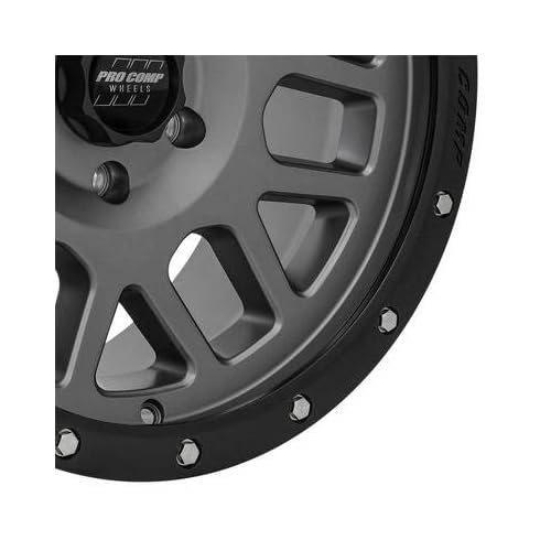 Pro Comp Series 40 Vertigo Dark Gray Wheel with Black Lip (18x9"/6x5.5") Alloys