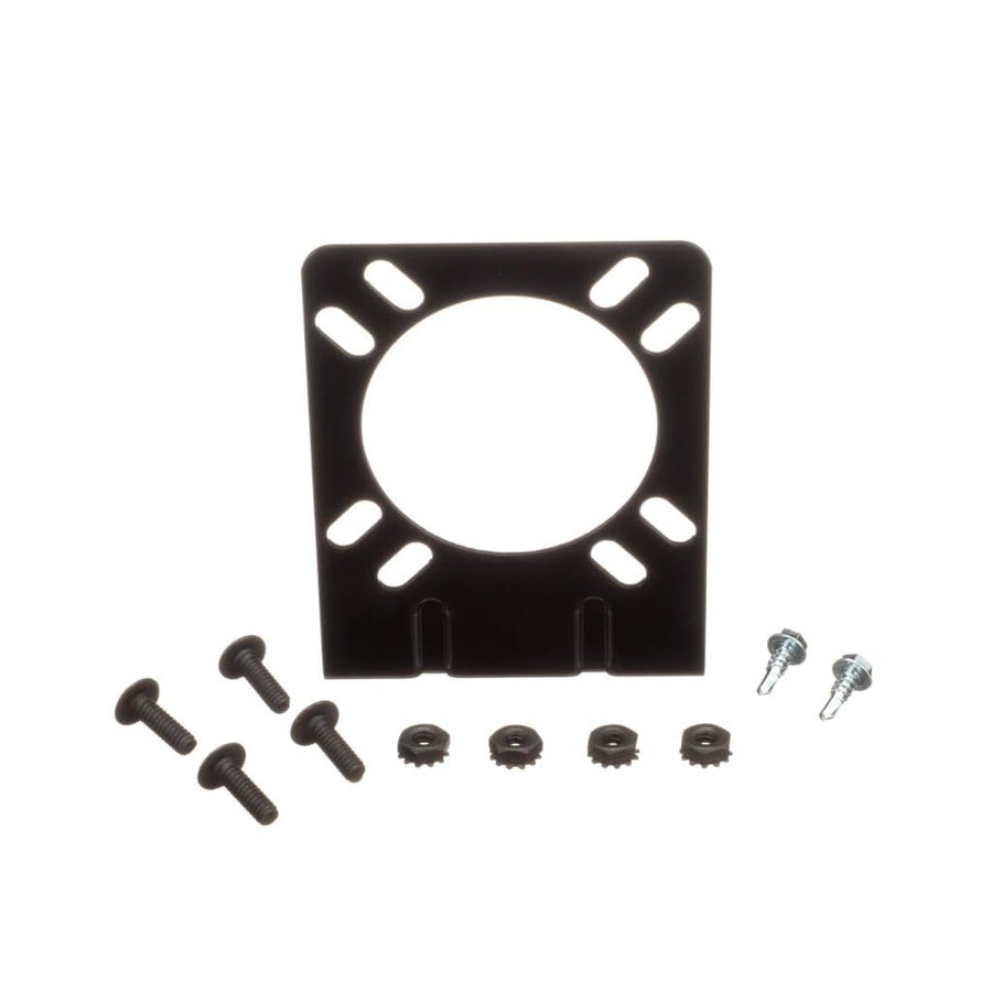 Pollak Coated 10-111V Mounting Bracket for 7-Blade RV & 6- Pole Round Sockets