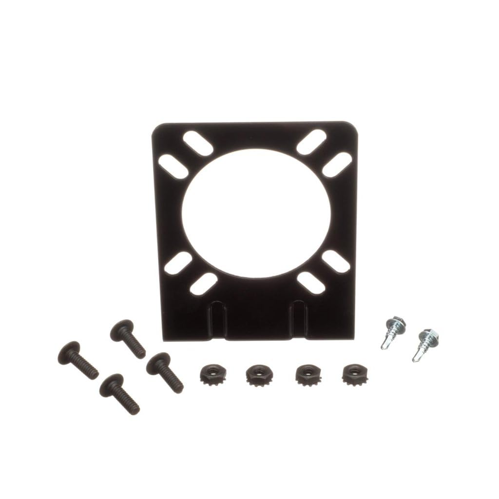 Pollak Coated 10-111V Mounting Bracket for 7-Blade RV & 6- Pole Round Sockets