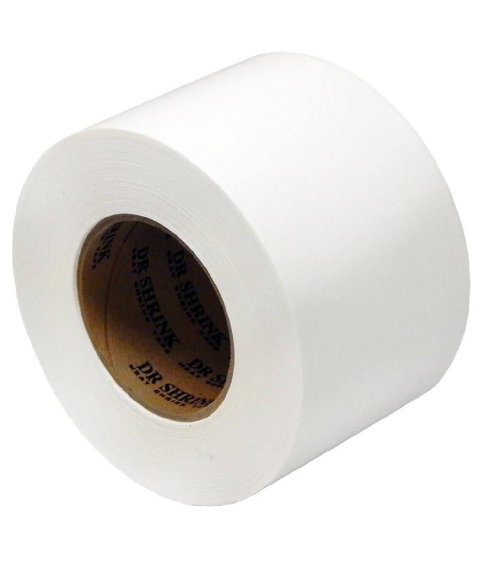 4" x 180' White Dr. Shrink DS-704W Shrink Tape