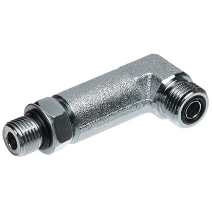 G60811-0404 Male Flat-Face O-Ring to Boss Male O-Ring - 90 Long Drop (SAE to SAE)
