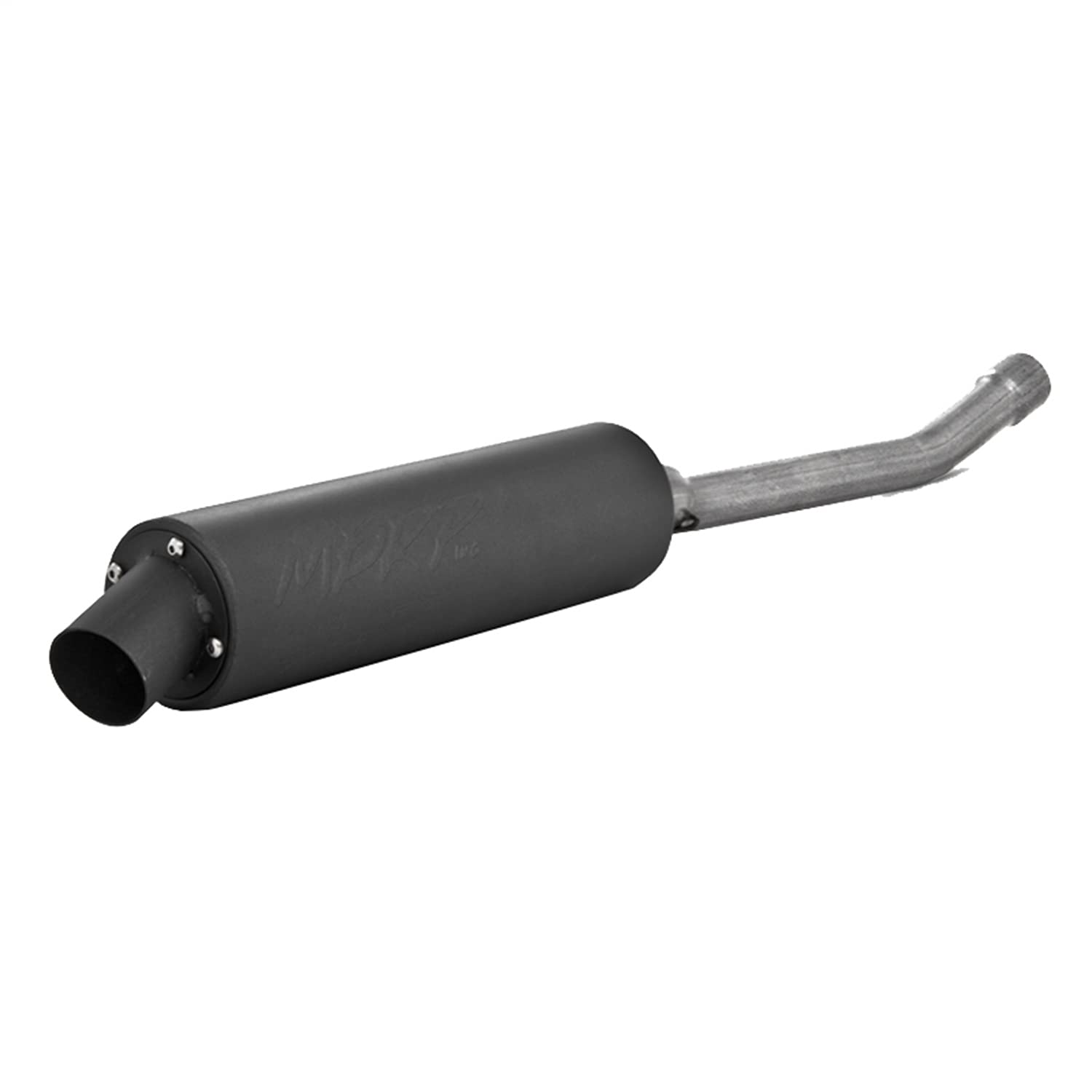 MBRP Slip-On Straight Core Exhaust Made of Black-Coated Aluminized Steel | Fits Kawasaki KFL 300 Bayou 1986-1987 | Better Sound Range, Quietest Profile, Noise Restriction Zone Friendly | AT-7200