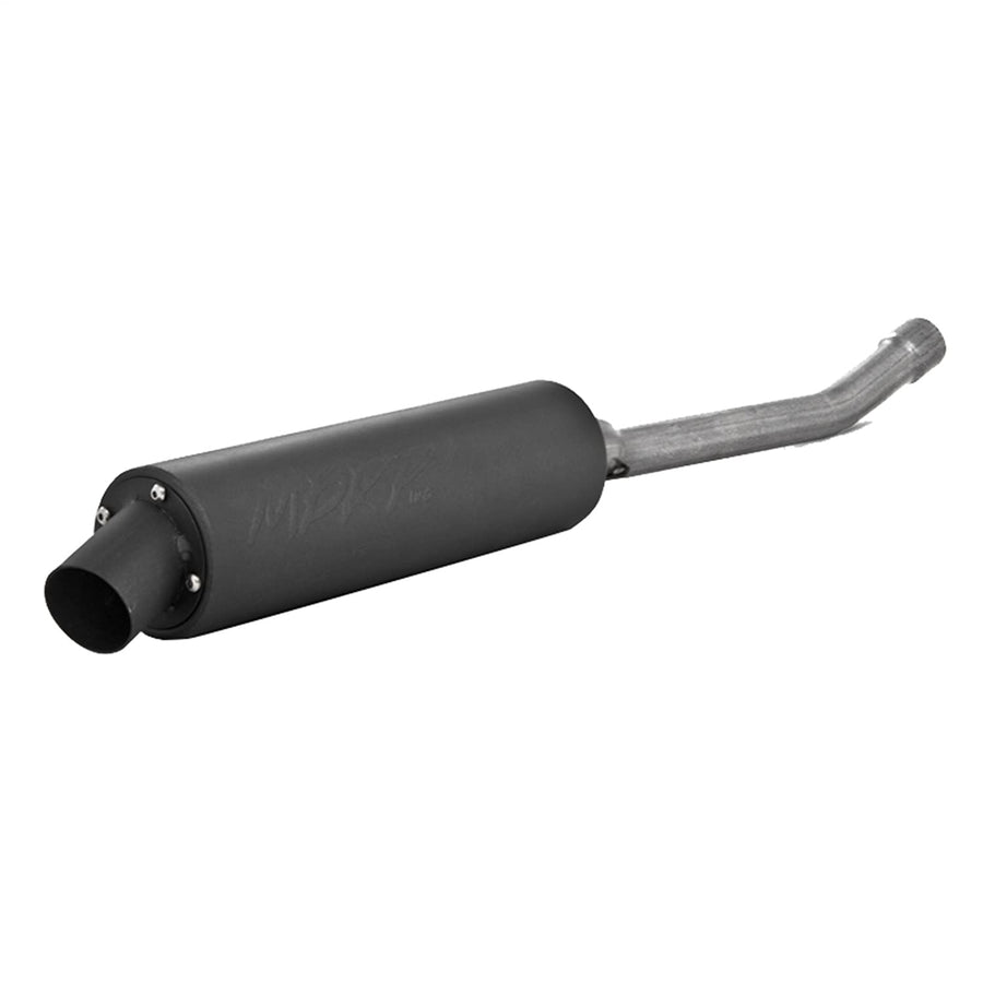 MBRP Slip-On Straight Core Exhaust Made of Black-Coated Aluminized Steel | Fits Kawasaki KFL 300 Bayou 1986-1987 | Better Sound Range, Quietest Profile, Noise Restriction Zone Friendly | AT-7200