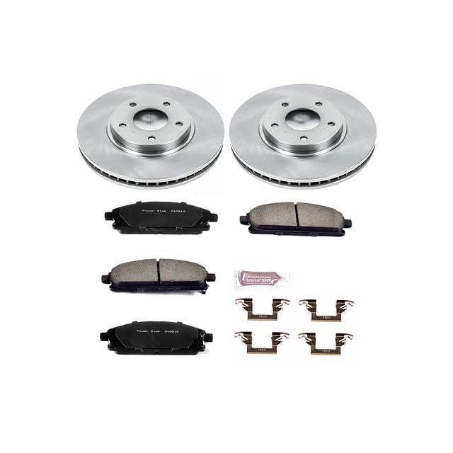 Power Stop Autospecialty KOE150 Front Replacement Brake Kit-OE Brake Rotors & Ceramic Brake Pads For Nissan Quest 2004-2009 [Vehicle Specific]