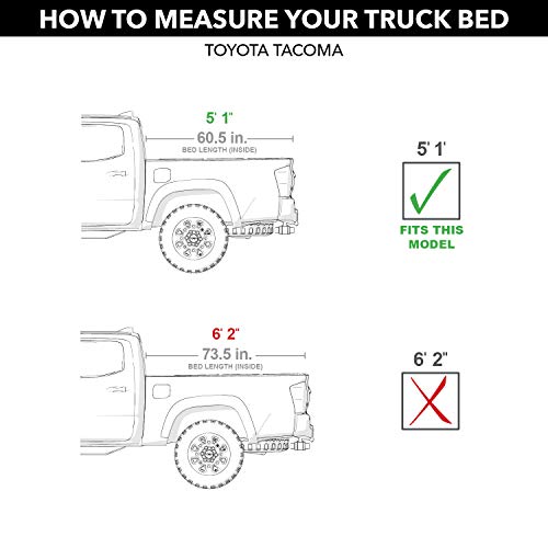 UnderCover RealTruck ArmorFlex Hard Folding Truck Bed Tonneau Cover | AX42002 | Fits 2005 - 2015 Toyota Tacoma 5' Bed (60.3")