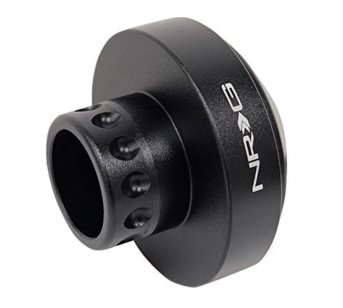 NRG Innovations Steering Wheel Quick Release NGR-SRK-RLMX3H Short Hub Spline Adapter, 6x70mm Bolt Pattern, Compatible With Can Am Maverick x3, Black Body