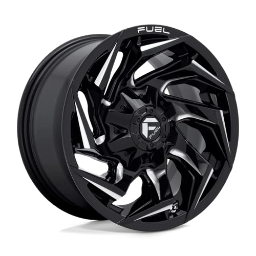 D753 REACTION FUEL OFF-ROAD 20X9, 6X120, 5.31, 8mm GLOSS BLACK MILLED - D75320909452