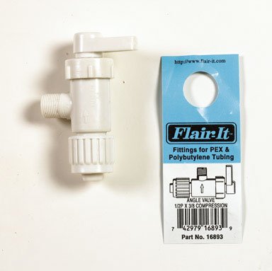Flair-It Bulk Angle Stop Valve 1/2 " X 3/8 "