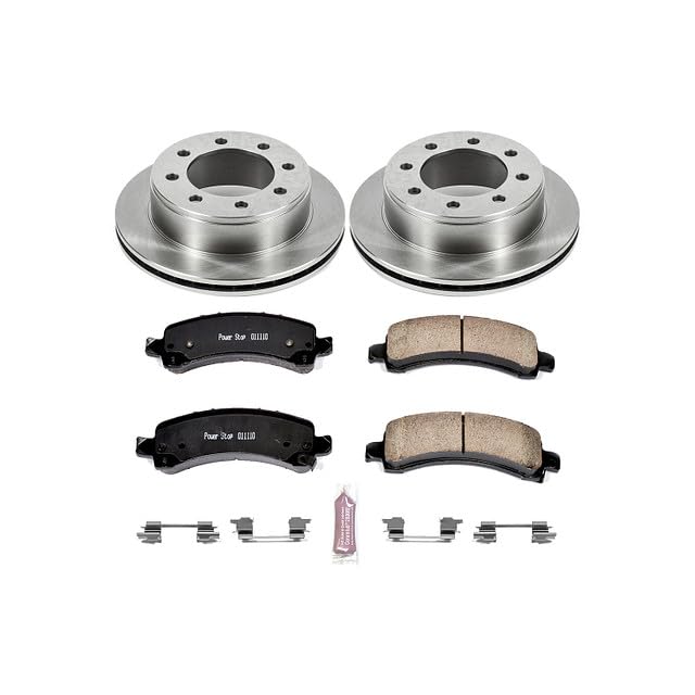 Power Stop KOE2043 Rear Replacement Brake Kit-OE Brake Rotors & Ceramic Brake Pads For Chevrolet Express 2500, Chevrolet Express 3500, GMC Savana 2500, GMC Savana 3500 [Model Specific]