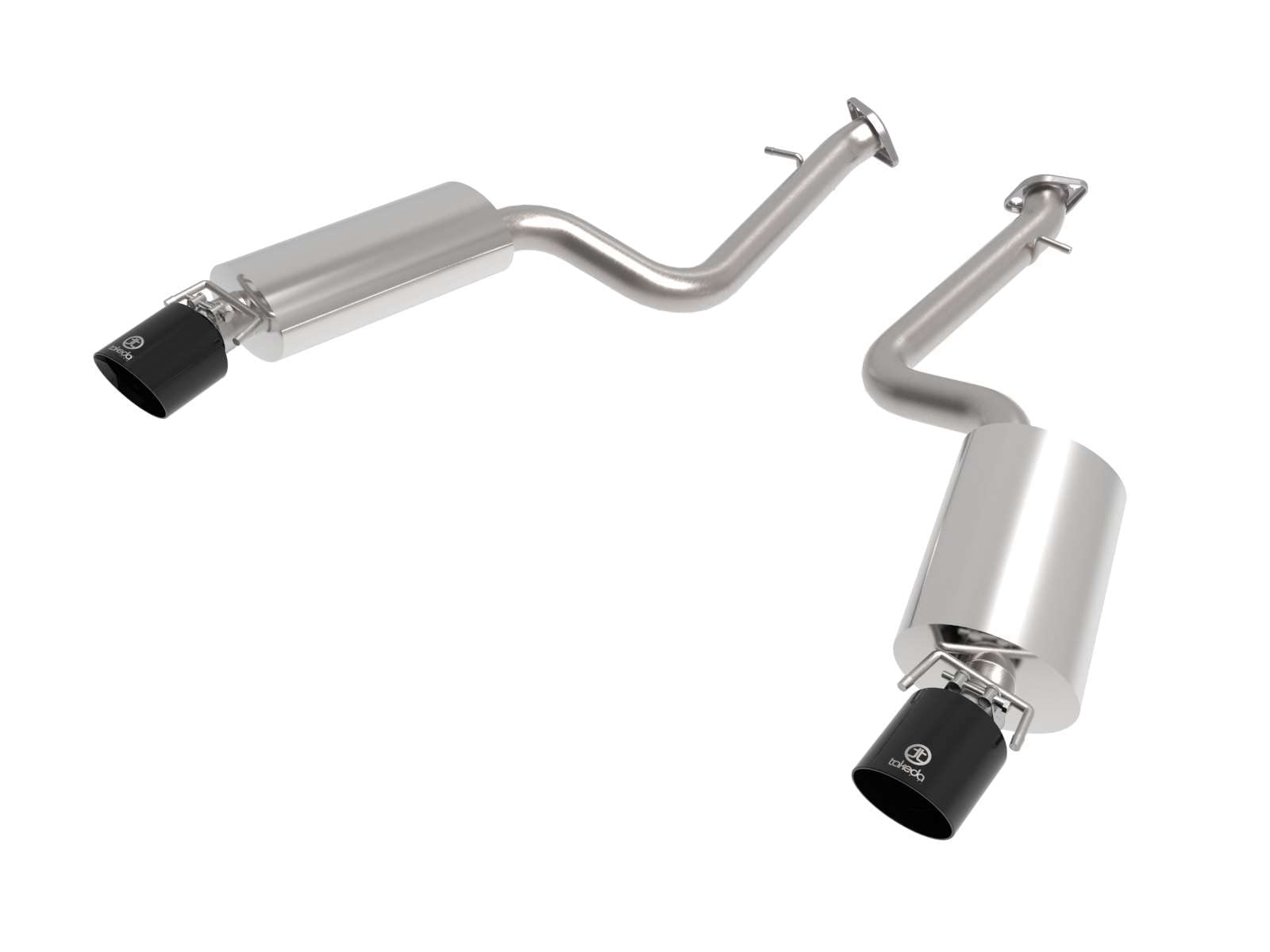 aFe Power 2-1/2 IN 304 Stainless Steel Takeda Axle-Back Exhaust System w/Black Tip Fit Lexus IS350 14-22 V6-3.5L 49-36060-B