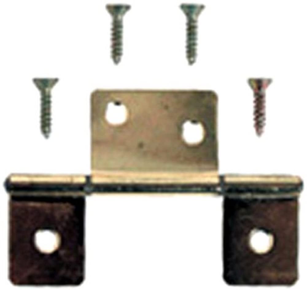 Non-Mortise AP Products 013-046 Brass Door Hinge - Set of 2