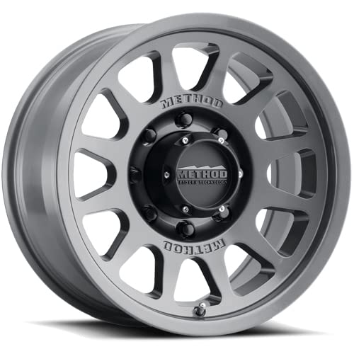703 Method Race Wheels Titanium Wheel with Gloss (17 x 9. inches /8 x 6 mm, -12 mm Offset)