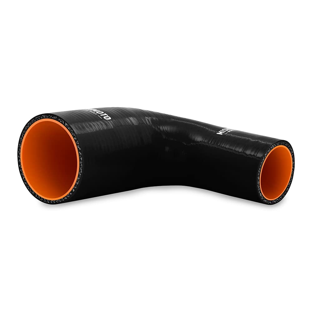 Mishimoto 90-Degree MMCP-R90-17525BK Silicone Transition Coupler, 1.75" to 2.50", Black