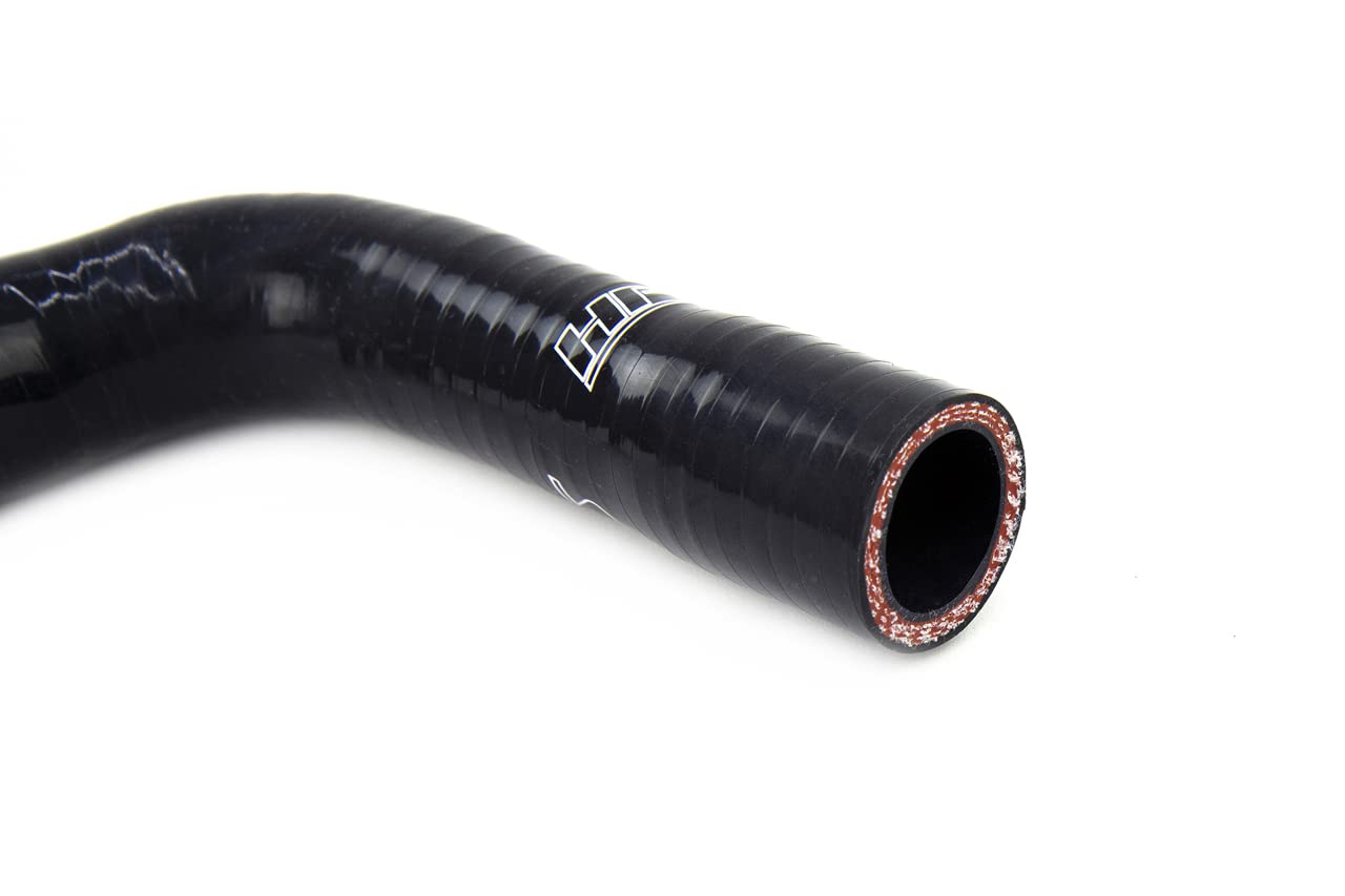HPS Performance Silicone Black Breather Hose Kit Compatible for 2003-2006 Volkswagen Golf MK4 2004-2005 Jetta 2003-2006 Audi TT 1.8T Turbo Late AWP Engine, 57-1934-BLK