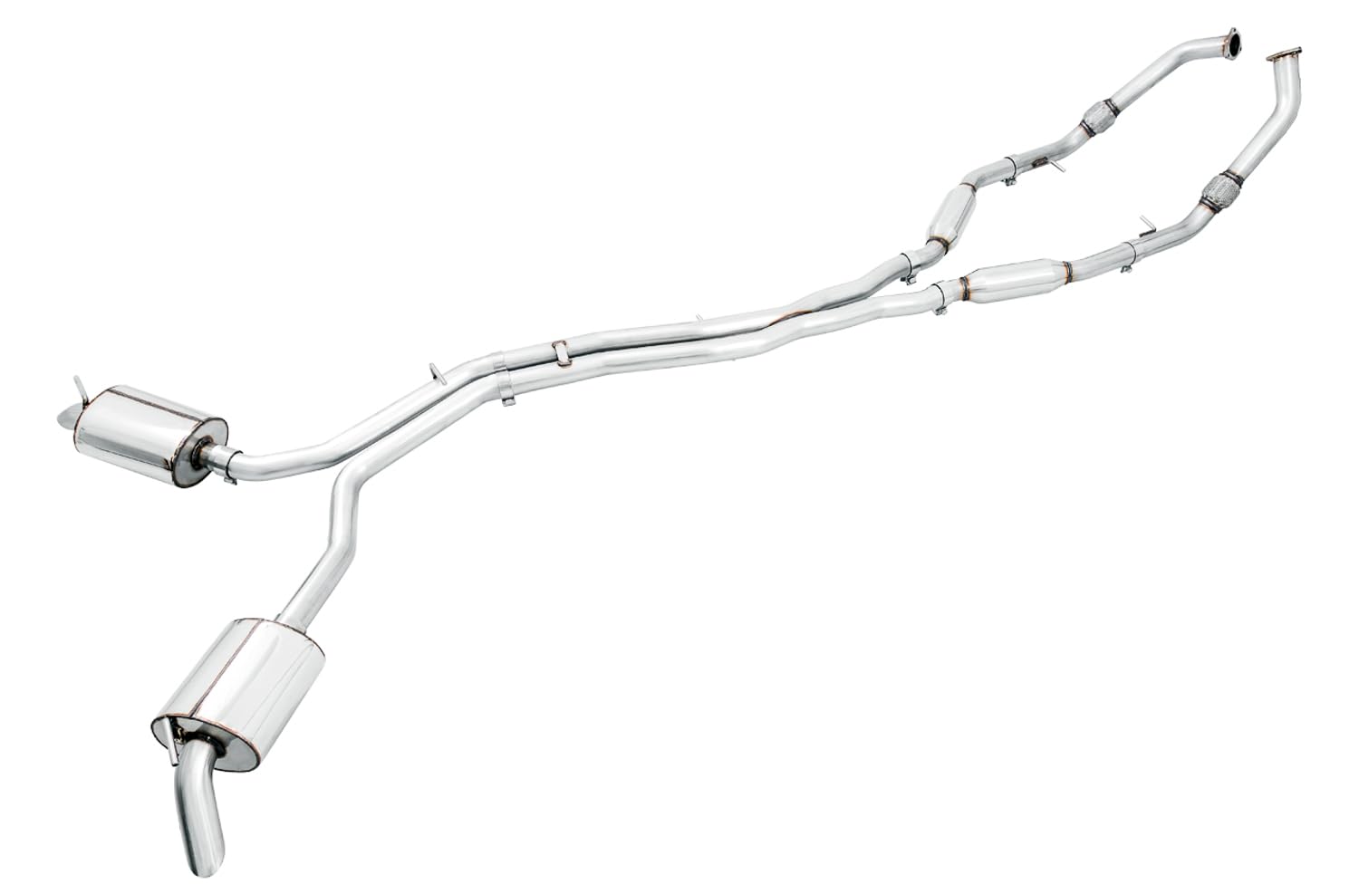 AWE Tuning B9 SQ5 Audi Non-Resonated Touring Edition Cat-Back Exhaust - No Tips (Turn Downs) - 3020-31022