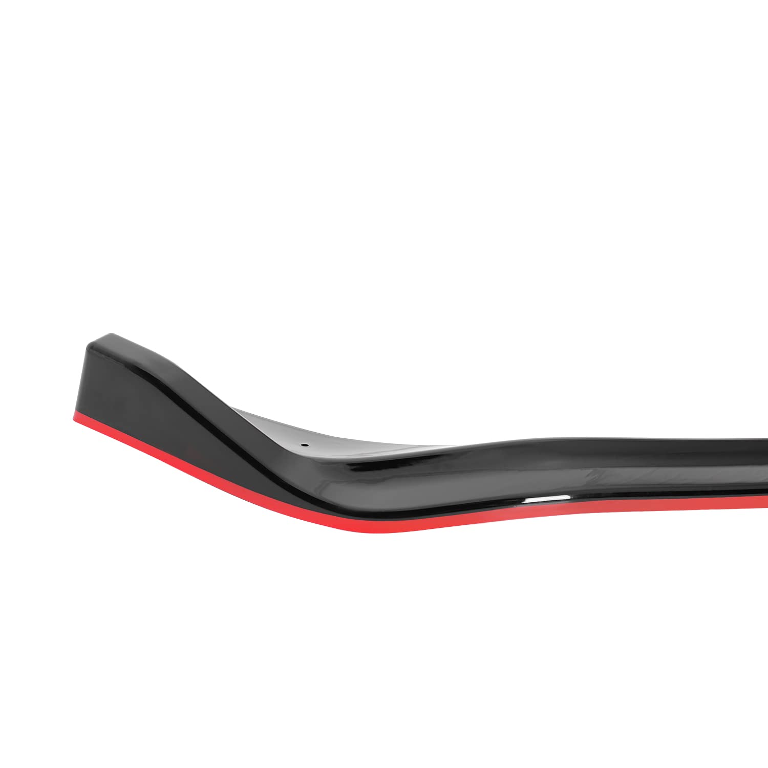 Spec-D Tuning Front Bumper Lip Spoiler Glossy Black Red Trim 3PC Compatible with 2014-2016 Lexus IS250 F-Sport
