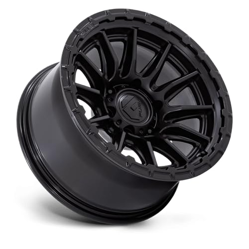 FC866 PISTON FUEL OFF-ROAD 17X8.5 5X4.5 5.73 25mm BLACKOUT W/GLOSS BLACK LIP - FC866MX17851225