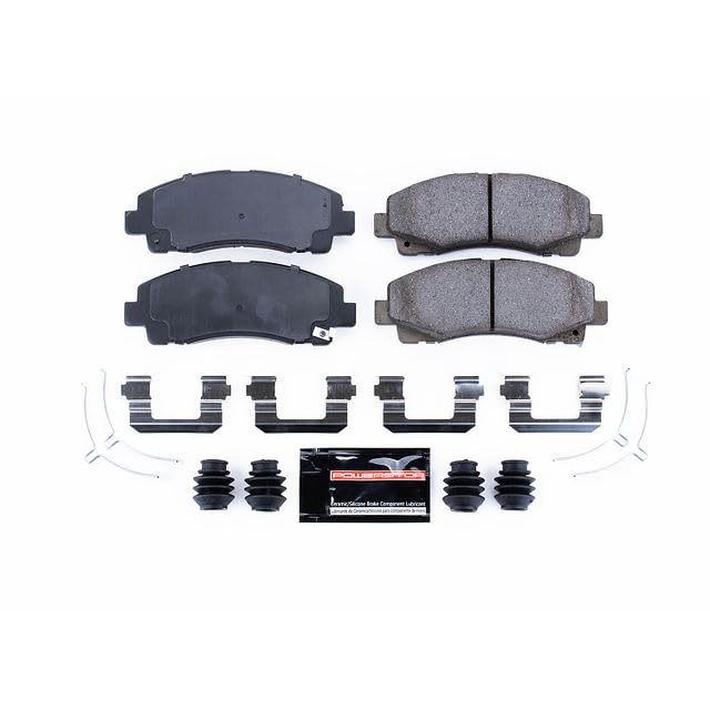 Power Stop Z23-1584 Z23 Evolution Sport Carbon Fiber Infused Ceramic Brake Pads with Hardware For Acura TLX 2015-2020, Honda Ridgeline 2012-2014 [Model Specific]