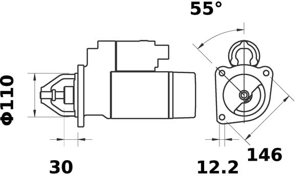 Starter Mahle - MS207