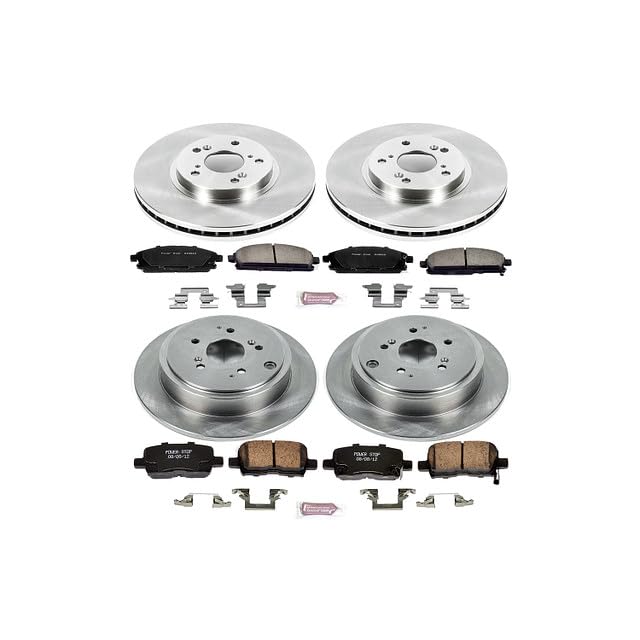 POWERSTOP Autospecialty KOE2291 Front and Rear Replacement Brake Kit-OE Brake Rotors & Ceramic Brake Pads For Acura MDX 2003-2006 [Model Specific]