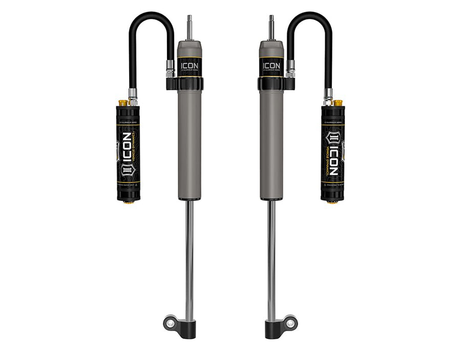 Rear ICON RXT 2.5 VS Remote Reservoir/CDCV Shocks, Pair, Compatible with 2007-21 Tundra, 57823CP