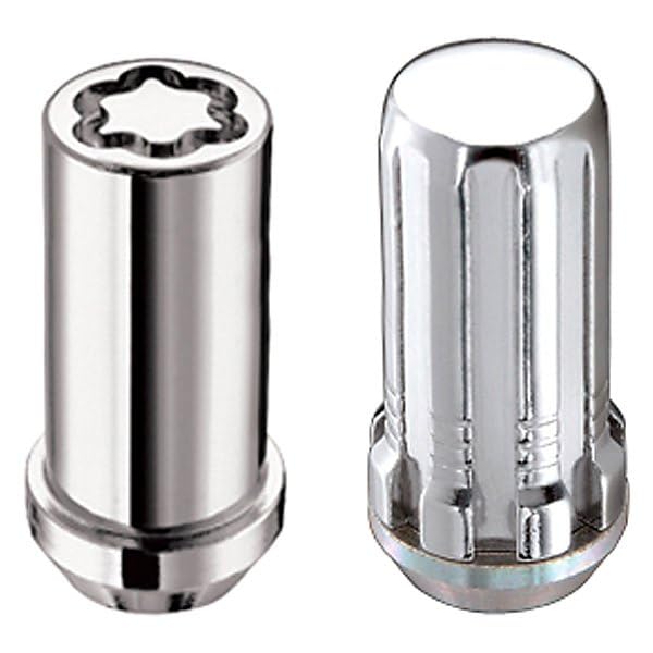 6 Lug McGard Chrome SplineDrive Wheel Installation Kit (M14 x 1.5 Thread Size); Set of 20 Lug Nuts, 1 Installation Tool, 4 Wheel Locks, 1 Key, Key Storage Pouch