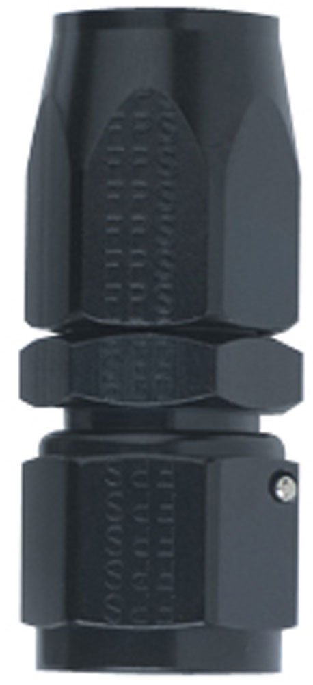 100104-BL Fragola Hose Fitting (Straight Black (#4)), 1 Pack