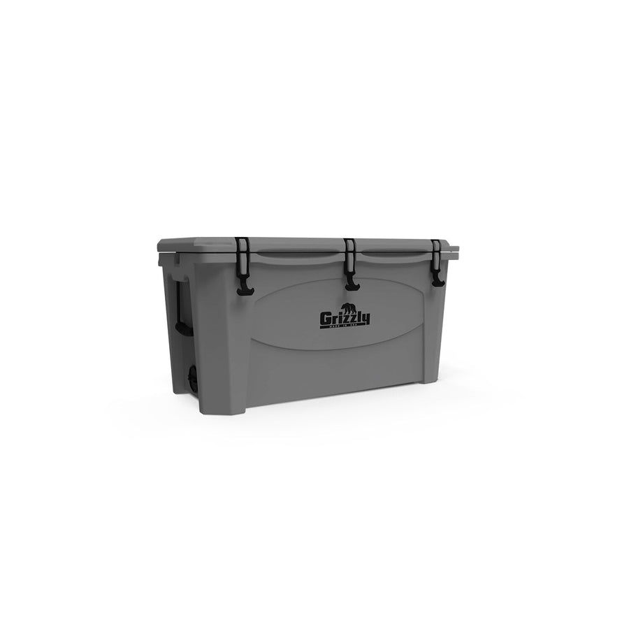 100 Cooler Grizzly | 100 qt Ice Chest Durable Rotomolded Insulated | Made in USA | Warranty for Life | for Beach Boat Camping Fishing Hunting | G100 | Gray