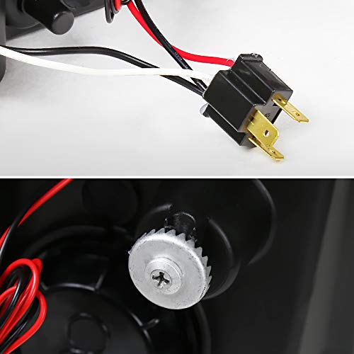 Smoke Halo Projector Headlights SPEC-D TUNING Compatible with 2000-2005 Mitsubishi Eclipse, Left + Right Pair Headlamps Assembly