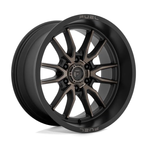 D762 CLASH FUEL OFF-ROAD 18X9, 6X5.5, 4.53, 12mm MATTE BLACK DOUBLE DARK TINT - D76218908445