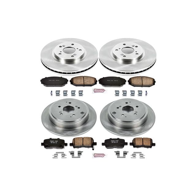 POWERSTOP Autospecialty KOE2300 Front and Rear Replacement Brake Kit-OE Brake Rotors & Ceramic Brake Pads For Acura MDX 2001-2002 [Model Specific]