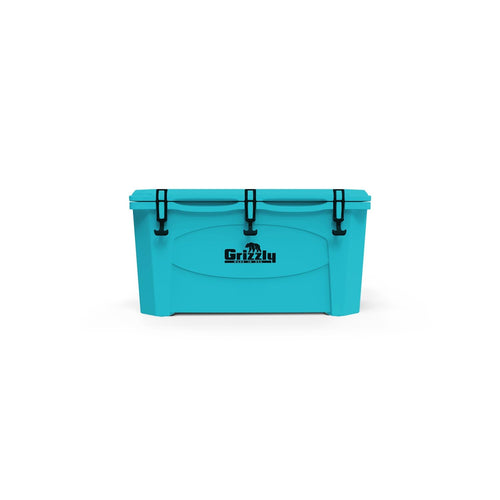 75 Cooler Grizzly | 75 qt Ice Chest Durable Rotomolded Insulated | Made in USA | Warranty for Life | for Beach Boat Camping Fishing Hunting | G75 | Teal