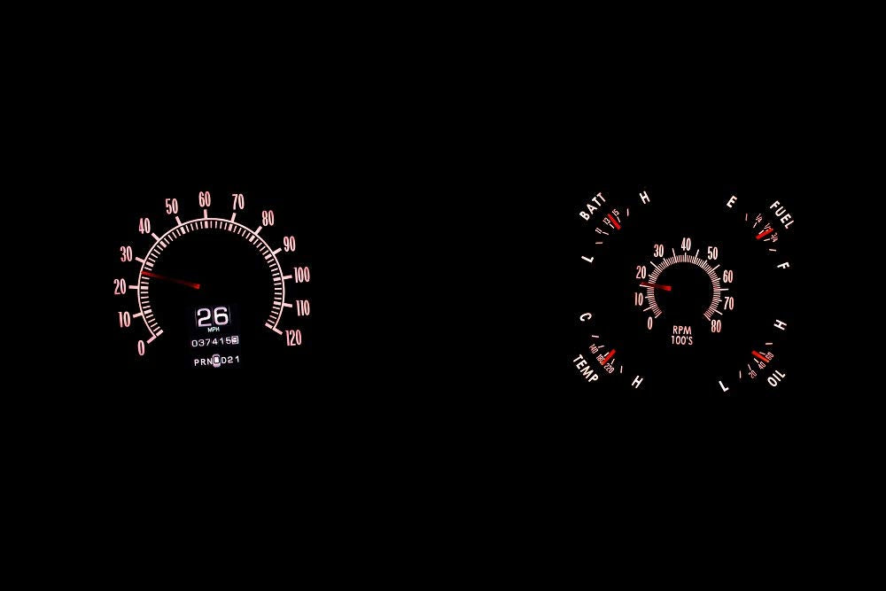 Dakota Digital Retrotech Gauge RTX-68C-CVL-X Instrument System Compatible with 1968 Chevy Chevelle/El Camino