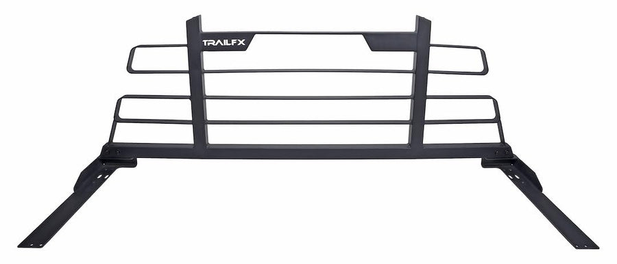 TrailFX Headache Rack Titanium Black Powder Coated Steel Frame Fits Dodge Ram 1500 2002-2024 with Mounting Kit Fits Cross Bed Tool Boxes TrailFX HR002B