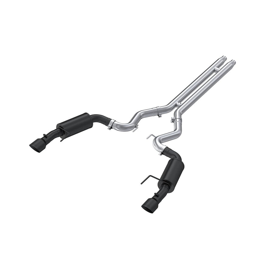 3" Dual Split Rear MBRP S7239BLK Black Coated Street Version Cat Back with 4.5" Tips