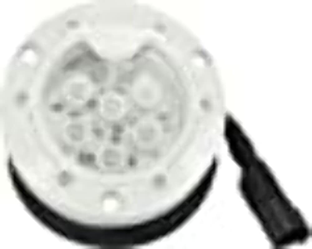 Under Water Light Subaqua 6 White 3Watt Leds 25 Degree Beam Pattern Glossy White Marine Grade Finish