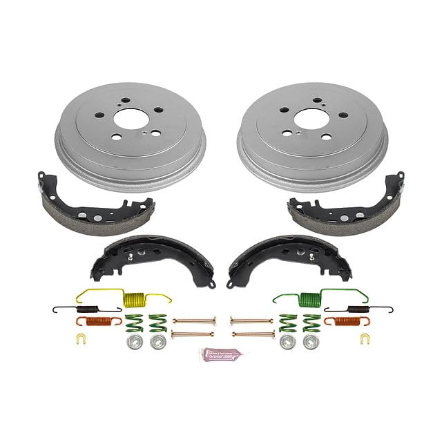 Power Stop KOE15366DK Rear Replacement Brake Kit-OE Brake Drums & Ceramic Brake Pads For Toyota Corolla 2004-2008 [Model Specific]