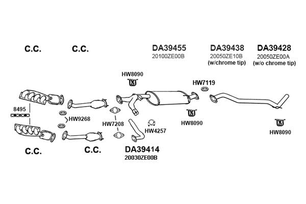 HW9268 Ansa - Exhaust Pipe Flange Gasket