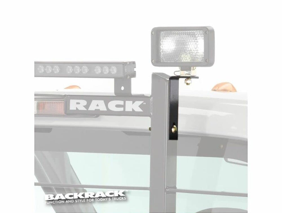 Light Bracket Backrack(TM) for round strobe lights, Driver's side mount, 10.5" octagon base