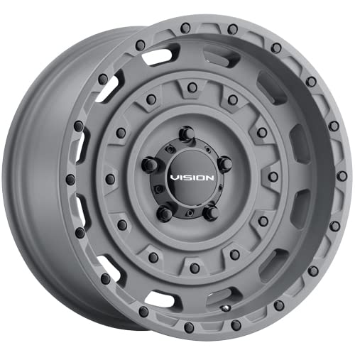 Custom Vision 403 TACTICAL Wheel - 17x10, -25 Offset, 5x127 Bolt Pattern, 78.1mm Hub - Gunmetal Rim