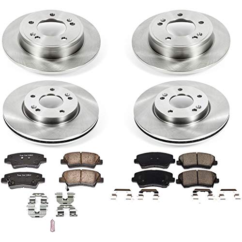 Power Stop Autospecialty KOE8163 Front and Rear Replacement Brake Kit-OE Brake Rotors & Ceramic Brake Pads