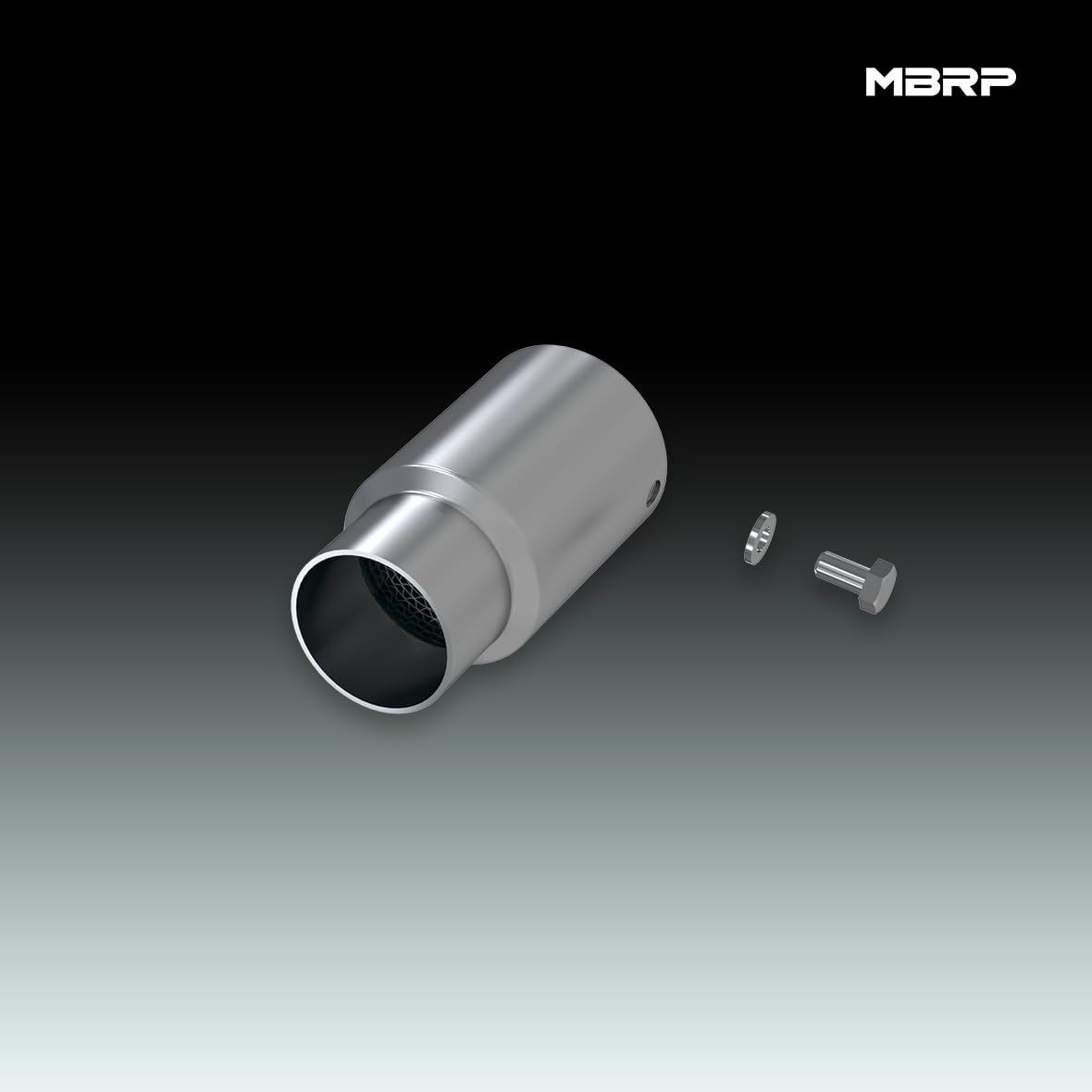 T304 Stainless Steel MBRP Quiet Exhaust Tip Insert, 1.875 Inch Outlet T14373