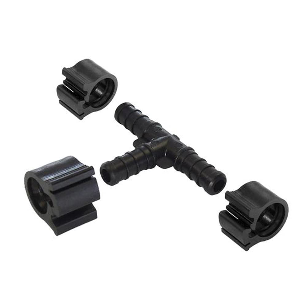 30831 PEXLOCK Tee 3/8", Black