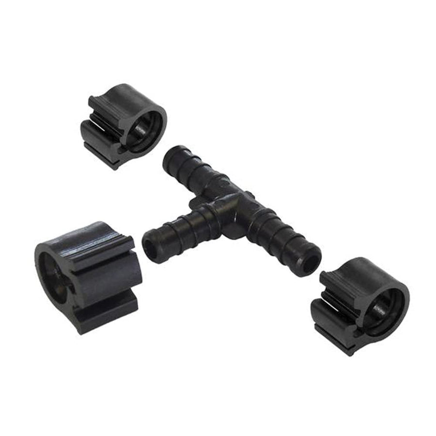 30831 PEXLOCK Tee 3/8", Black