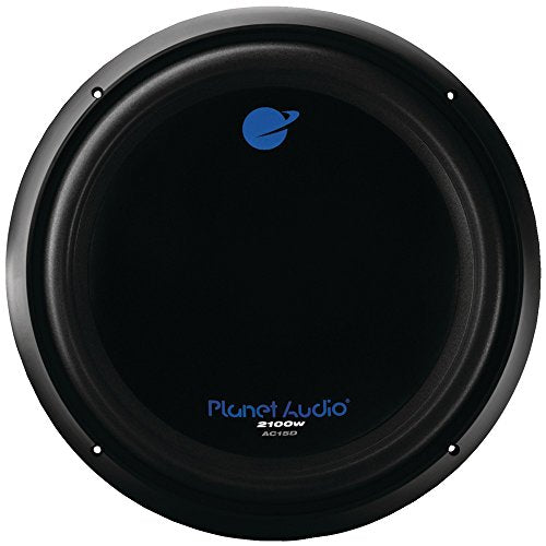 Planet Audio Car AC15D Subwoofer - 2100 Watts Maximum Power, 15 Inch, Dual 4 Ohm Voice Coil, Easy Mounting, Sold Individually…