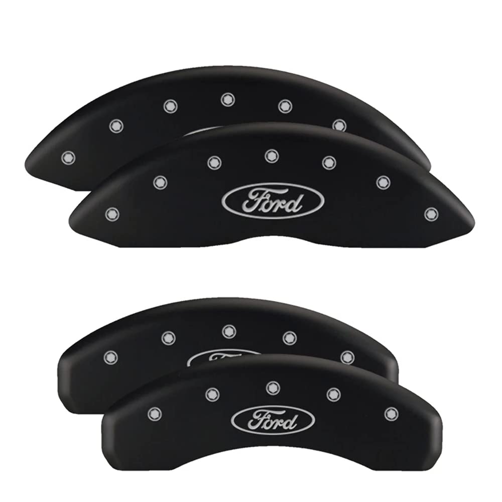 Brake Caliper Covers MGP - 2005-2009 Ford Mustang - Front and Rear Set - Black