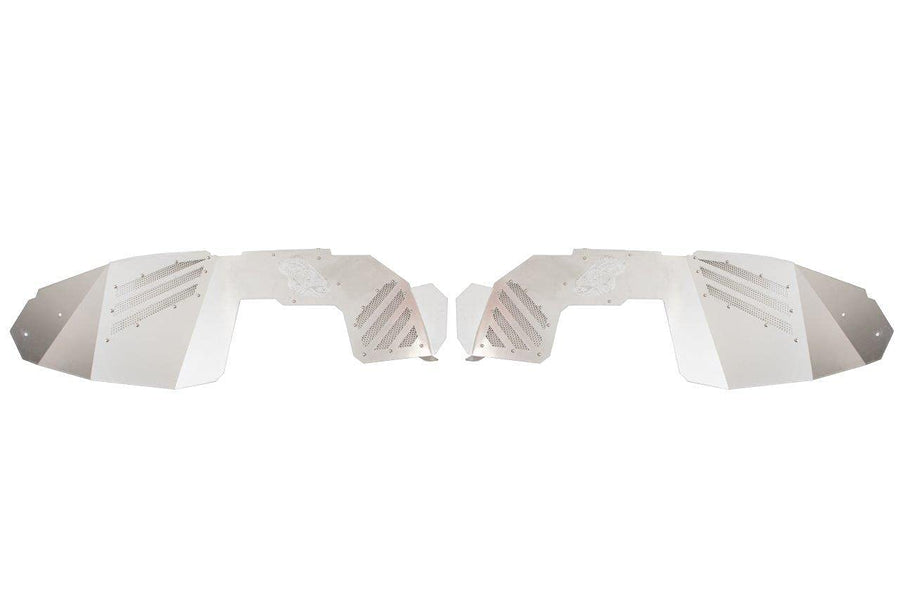 JL Inner Fenders Front FISHBONE Offroad FB33192F - Raw Aluminum
