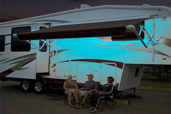 Carefree Universal SR0112 Color with White LED Add-On Awning Light Kit with Remote - White