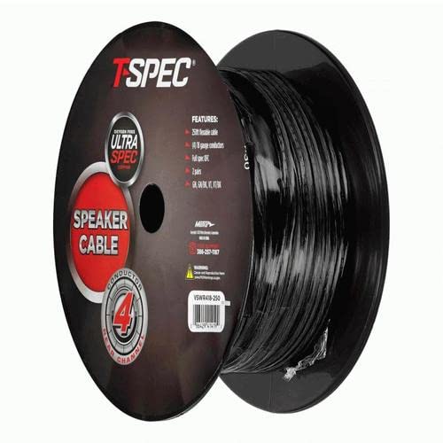 Rear Channel Speaker Cable T-SPEC 18 Gauge 4 Conductor (VSWR418-250)